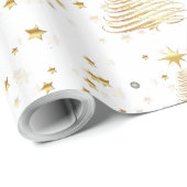 Papier Cadeau Noël doré (Coin rond)