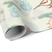 Papier Cadeau Noël Dove Holiday (Coin rond)