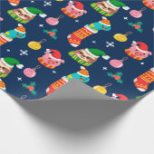 Papier Cadeau Noël drôle (Coin)