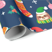 Papier Cadeau Noël drôle (Coin rond)