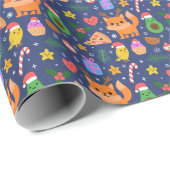 Papier Cadeau Noël drôle (Coin rond)