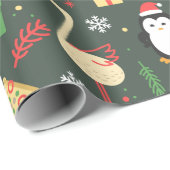 Papier Cadeau Noël drôle (Coin rond)