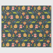 Papier Cadeau Noël drôle (Plat)