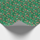 Papier Cadeau Noël du berger allemand (Coin)