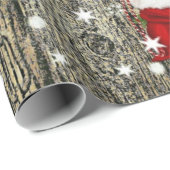 Papier Cadeau Noël du charme du pays (Coin rond)