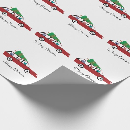 Papier Cadeau Noël du chat (Coin)