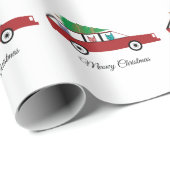 Papier Cadeau Noël du chat (Coin rond)