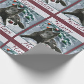 Papier Cadeau Noël du chien de berge belge (Coin)