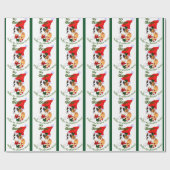 Papier Cadeau Noël du chien de boxe (Plat)