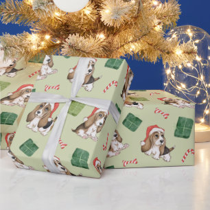 Papier Cadeau Noël du chien de la peau