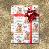 Papier Cadeau Noël du chien de Noël de Chow Chow Chow