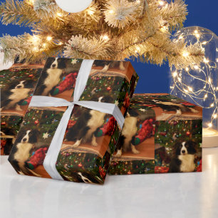Papier Cadeau Noël du chien mignon