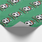Papier Cadeau Noël du football (Coin)