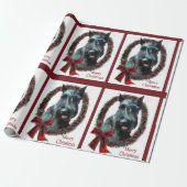 Papier Cadeau Noël du géant Schnauzer (Déroulé)