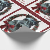 Papier Cadeau Noël du géant Schnauzer (Coin)