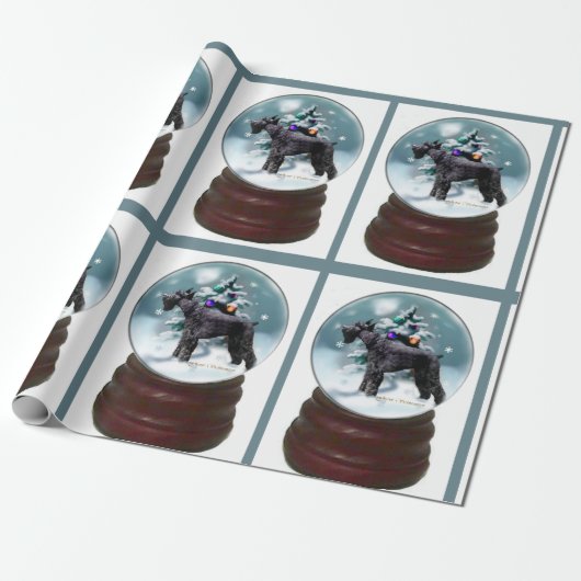 Papier Cadeau Noël du géant Schnauzer (Déroulé)