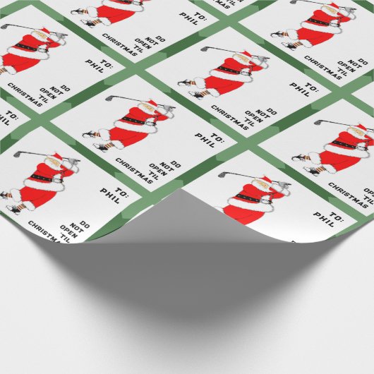 Papier Cadeau Noël du golf (Coin)