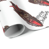 Papier Cadeau noël du krampus (Coin rond)