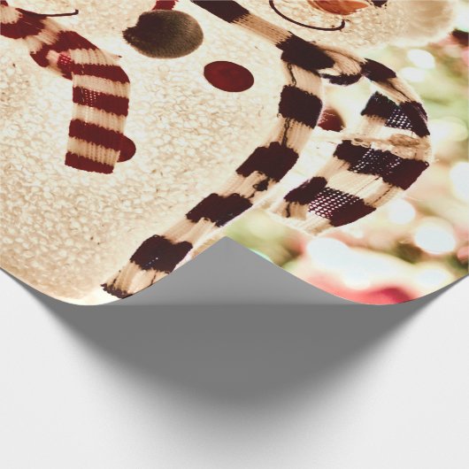 Papier Cadeau Noël du mignon Snowman (Coin)