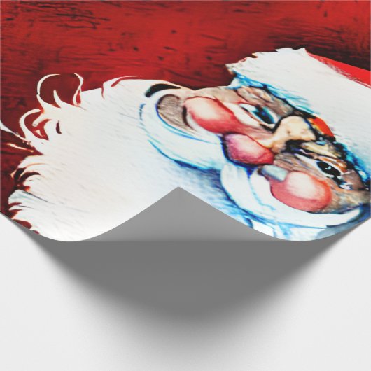 Papier Cadeau Noël du Père Noël (Coin)