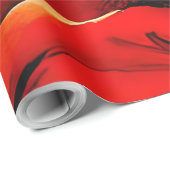 Papier Cadeau Noël du Père Noël (Coin rond)