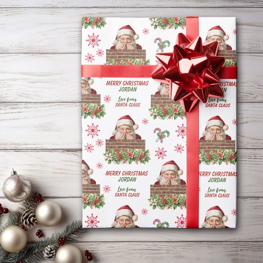 Papier Cadeau Noël du Père Noël