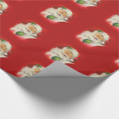 Papier Cadeau Noël du Père Noël vintage (Coin)