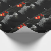 Papier Cadeau Noël du perroquet gris d'Afrique (Coin)