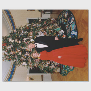 Papier Cadeau Noël du président américain Bill Clinton et Hillar