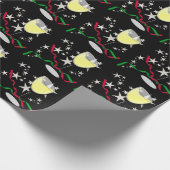Papier Cadeau Noël du vin blanc (Coin)
