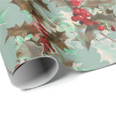 Papier Cadeau Noël élégant (Coin rond)