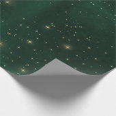 Papier Cadeau Noël élégant or étoiles motif wrappi (Coin)