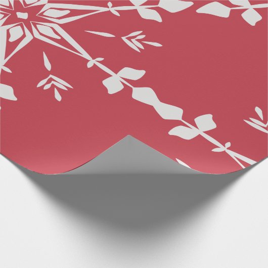 Papier Cadeau Noël élégant rouge (Coin)