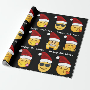Papier Cadeau Noël Emoji