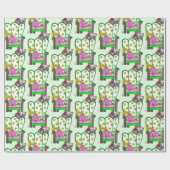 PAPIER CADEAU NOËL EN ATTENTE POUR PÈRE NOËL (Plat)