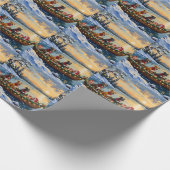 Papier Cadeau Noël en bateau pour Pitbull (Coin)