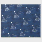 Papier Cadeau Noël en bleu (Plat)