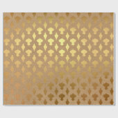 Papier Cadeau Noël en feuille d'or (Plat)