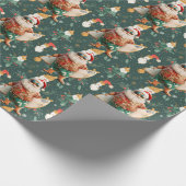 Papier Cadeau Noël en juillet avec SANTA CLAUS (Coin)