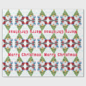 Papier cadeau Noël enrobé avec votre cadeau (Plat)