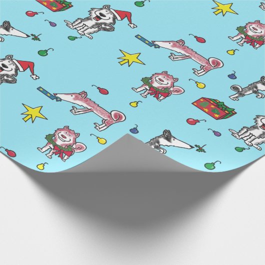 Papier Cadeau Noël enroué (Coin)