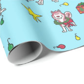 Papier Cadeau Noël enroué (Coin rond)