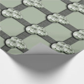 Papier Cadeau Noël Enveloppement Conception Fête Noël Feu de nei (Coin)