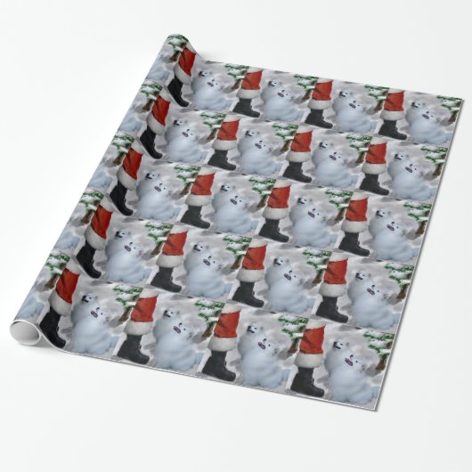 Papier Cadeau Noël Eskimo américain (Déroulé)