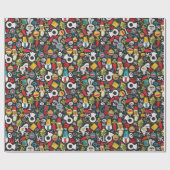 Papier Cadeau Noël et bonne année laids (Plat)