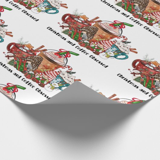 Papier Cadeau Noël et café observé (Coin)