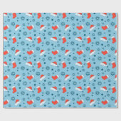 Papier Cadeau Noël et motif du nouvel an (Plat)