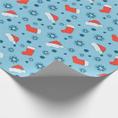 Papier Cadeau Noël et motif du nouvel an (Coin)