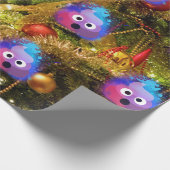 Papier Cadeau Noël étonné de dunette d'Emoji (Coin)