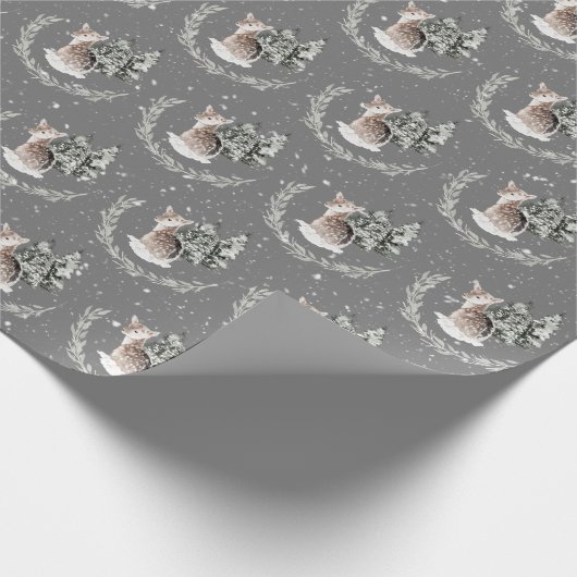 Papier Cadeau Noël Faite Dans Les Snowflakes (Coin)